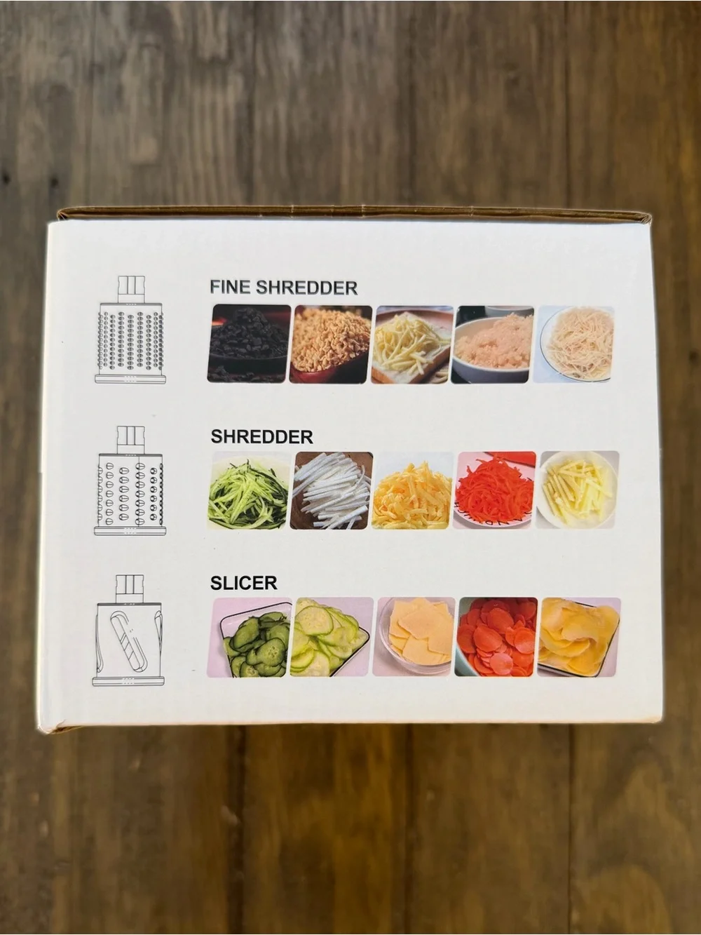 Tumbling-Box Shredder Manual Food Grater - Red